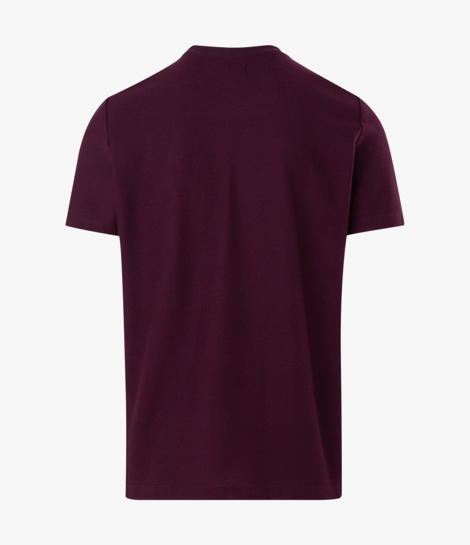 Camiseta Regular Básica com Textura Colmeia Vinho 1