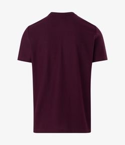 Camiseta Regular Básica com Textura Colmeia
