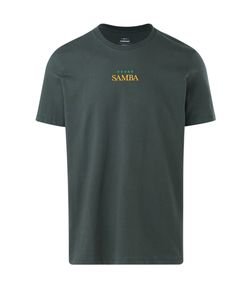 Camiseta Manga Curta com Bordado Samba