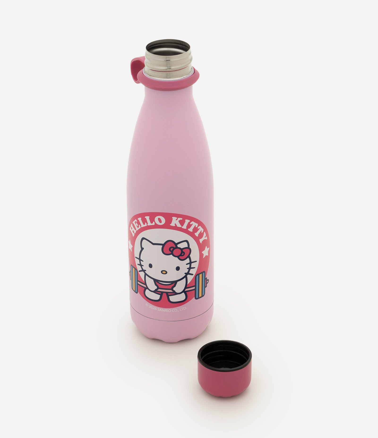 Garrafa em Aço Inoxidável com Estampa Hello Kitty Rosa 3