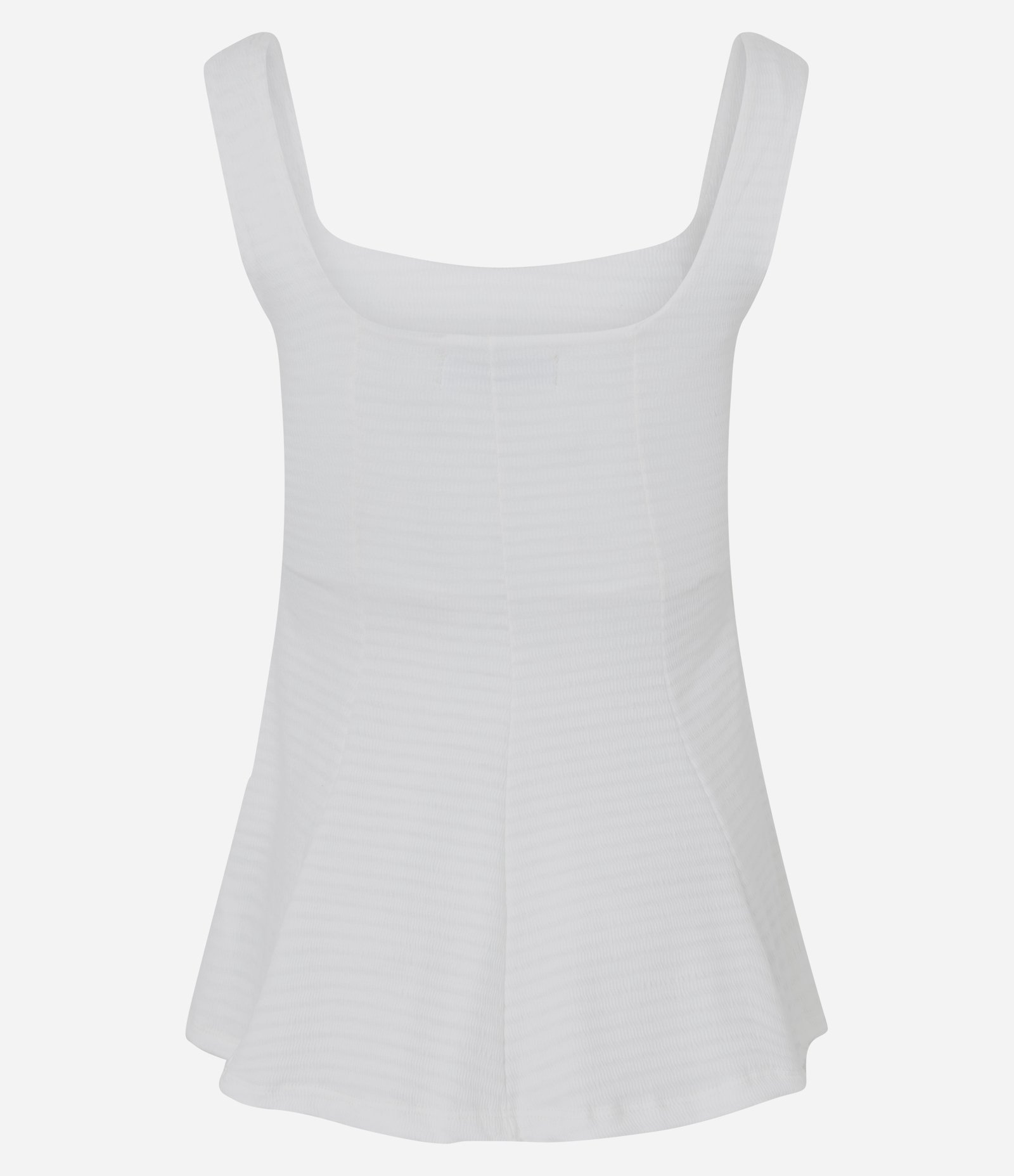 Blusa Peplum Texturizada com Alça Larga Branco 3