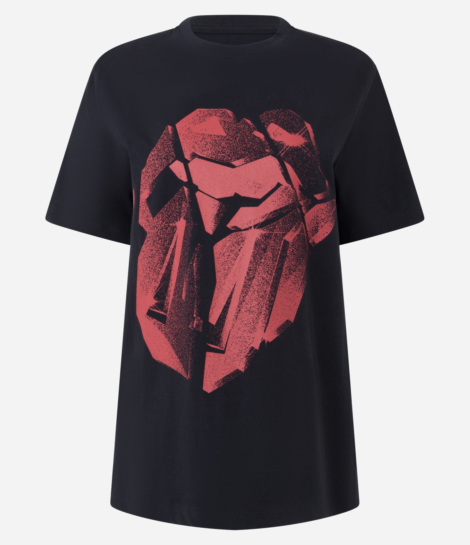 Camiseta em Algodão com Estampa Rolling Stones Preto 1