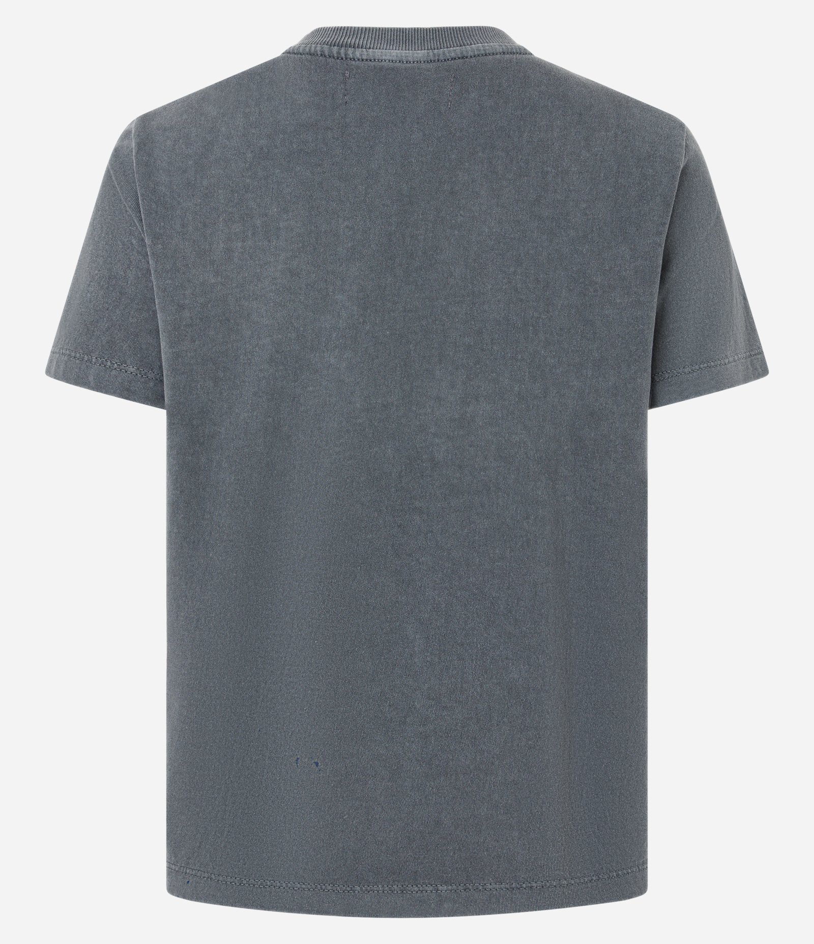 Camiseta Manga Curta em Algodão com Estampa Flor Cinza 6