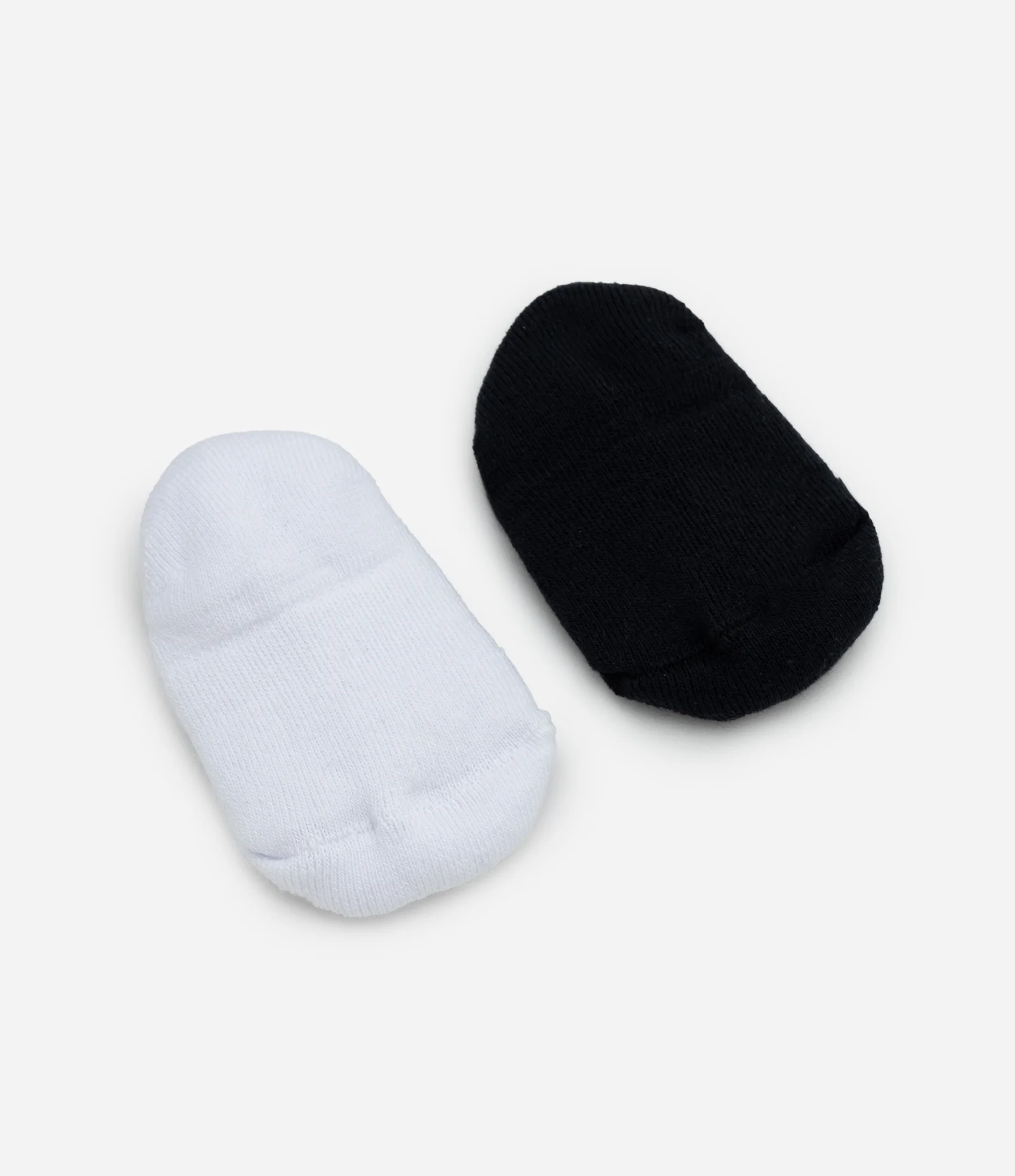 Kit 02 Meias Bebê Cano Baixo com Detalhe Sapatinho – Tam 0 a 12 Meses Preto/Branco 2