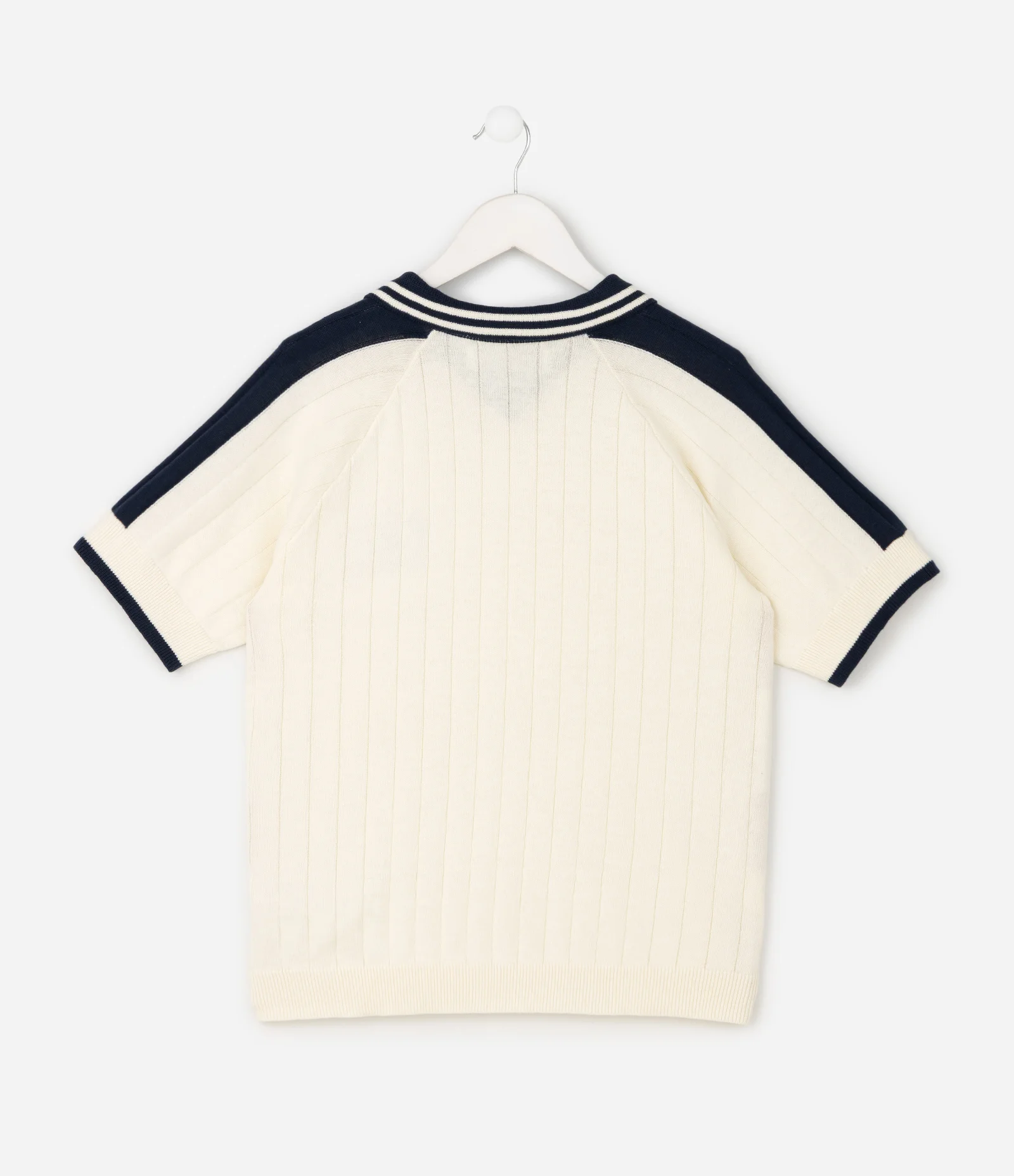 Camiseta Infantil Relaxed com Gola Polo e Lettering Localizado – Tam 5 a 14 Anos Off White 2