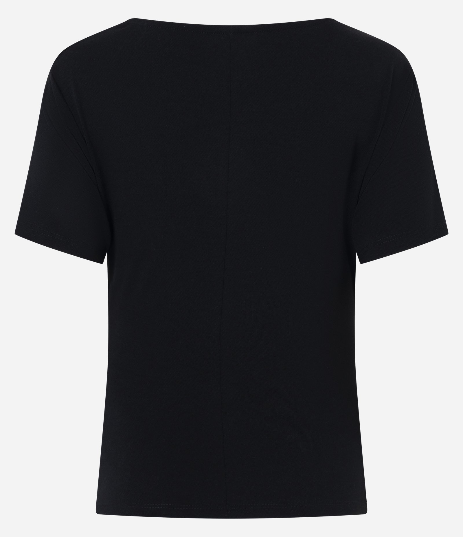 Blusa Texturizada com Decote Drapeado e Aviamento na Cintura Preto 2