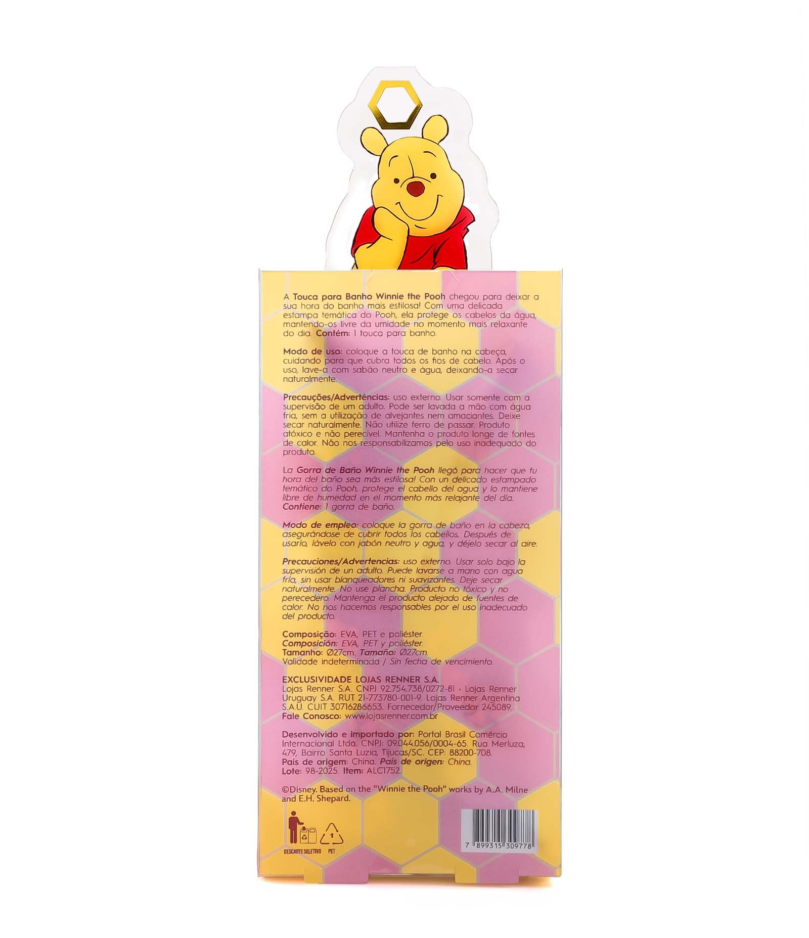 Touca para Banho Winnie the Pooh Achemia U 3