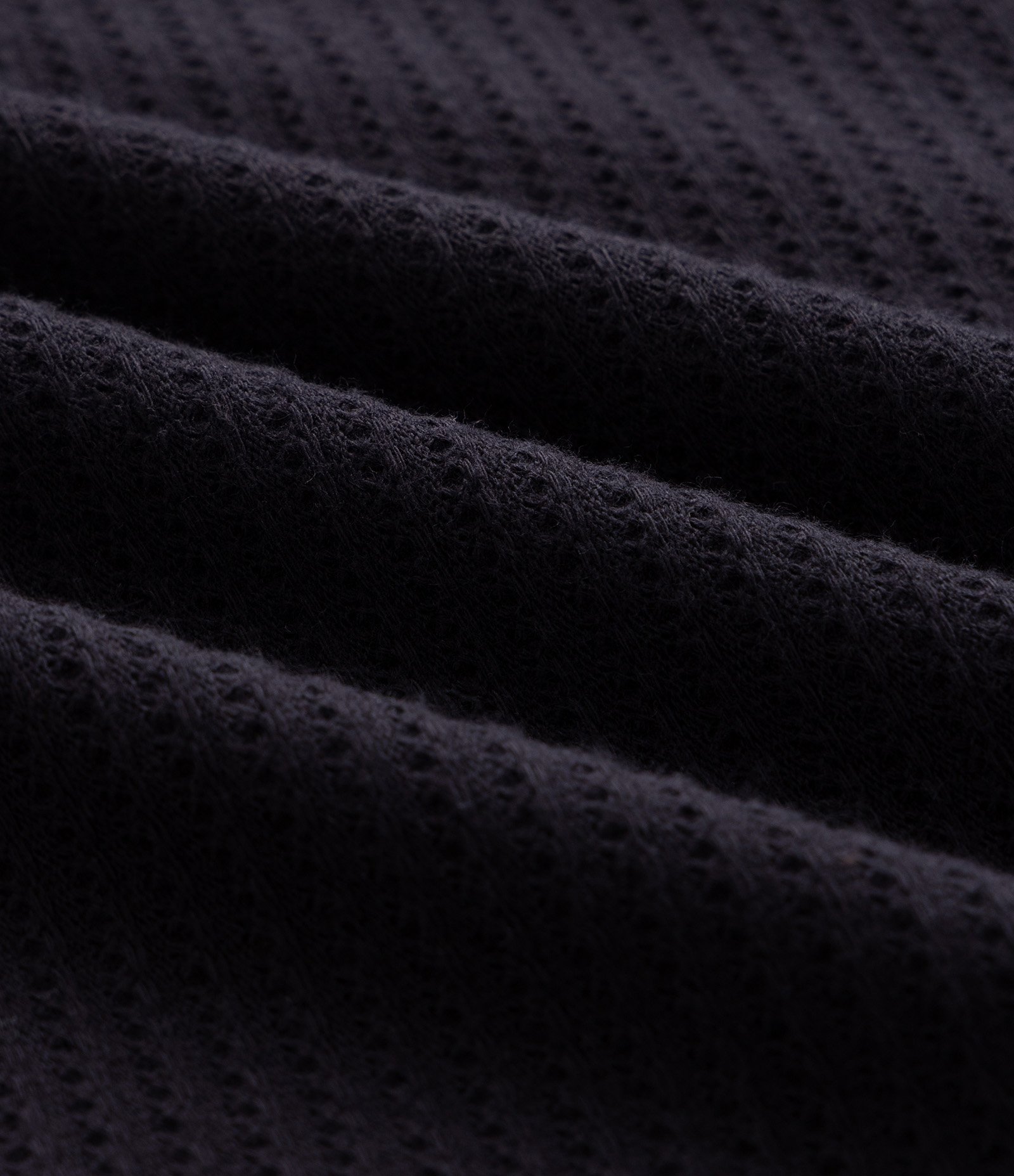 Camiseta Texturizada com Algodão e Gola Redonda Preto 7