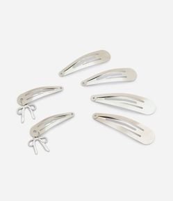Kit 06 Presilhas de Cabelo em Metal