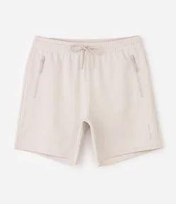 Bermuda Esportiva Texturizada com Bolsos de Zíper