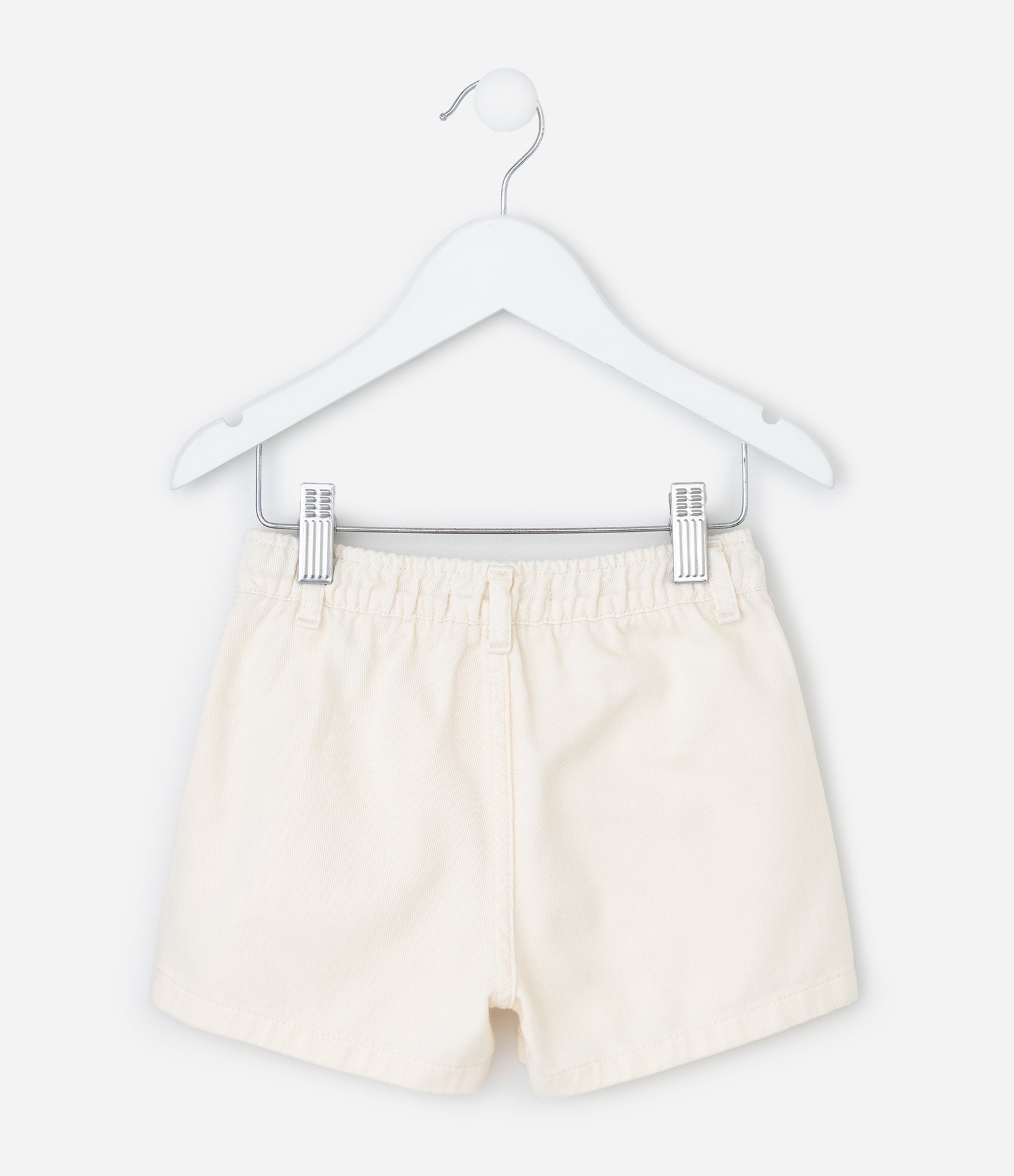 Short Infantil com Bordado de Cerejinhas – Tam 1 a 5/6 Anos Off White 2