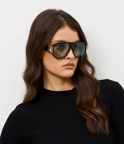 Óculos de Sol Aviador Feminino Tartarugado