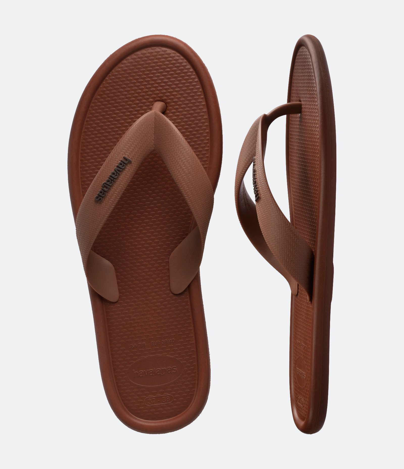 Chinelo Havaianas com Acabamento Fosco Marrom 5