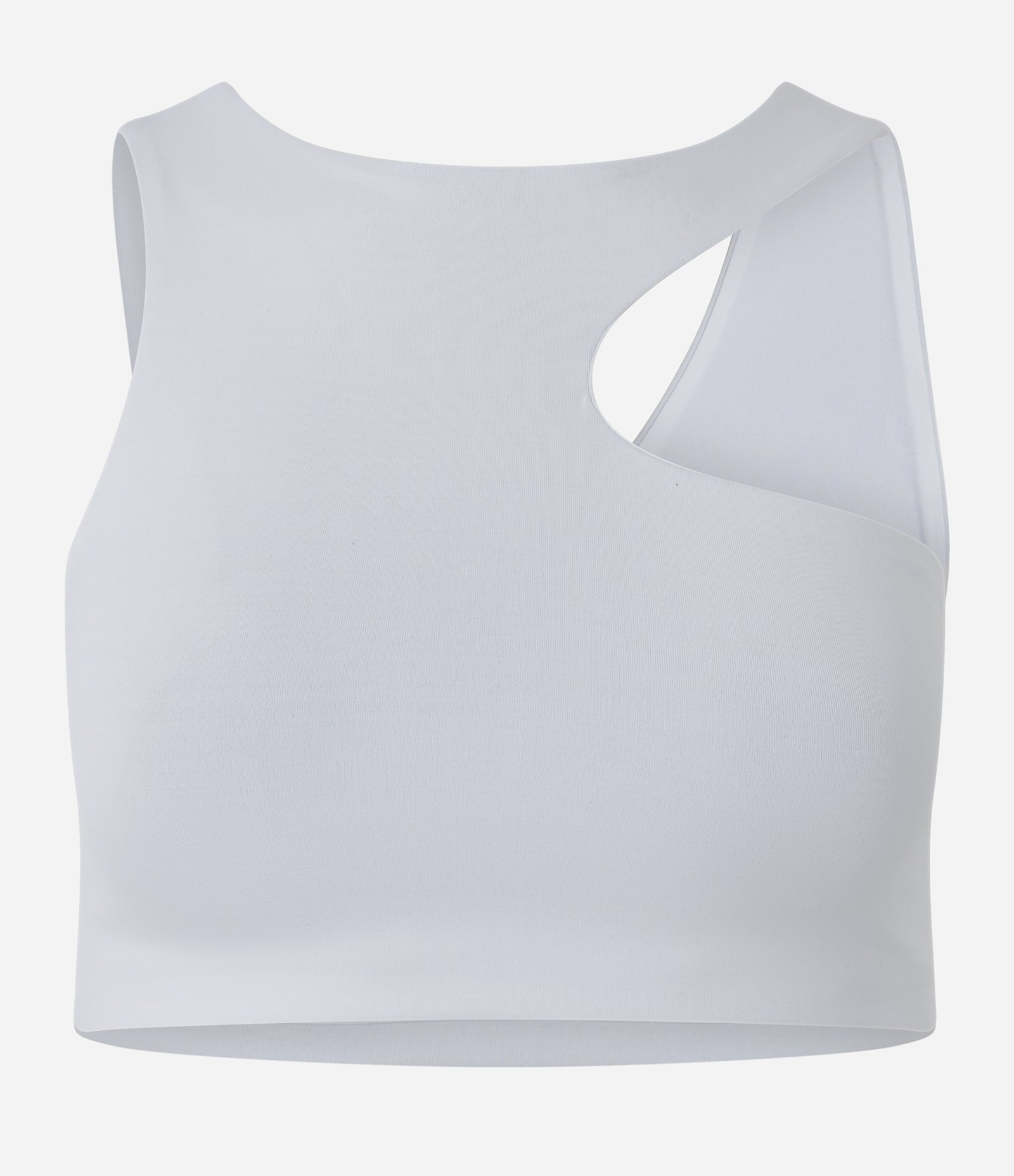 Top Esportivo Ombro Só em Microfibra Branco 1
