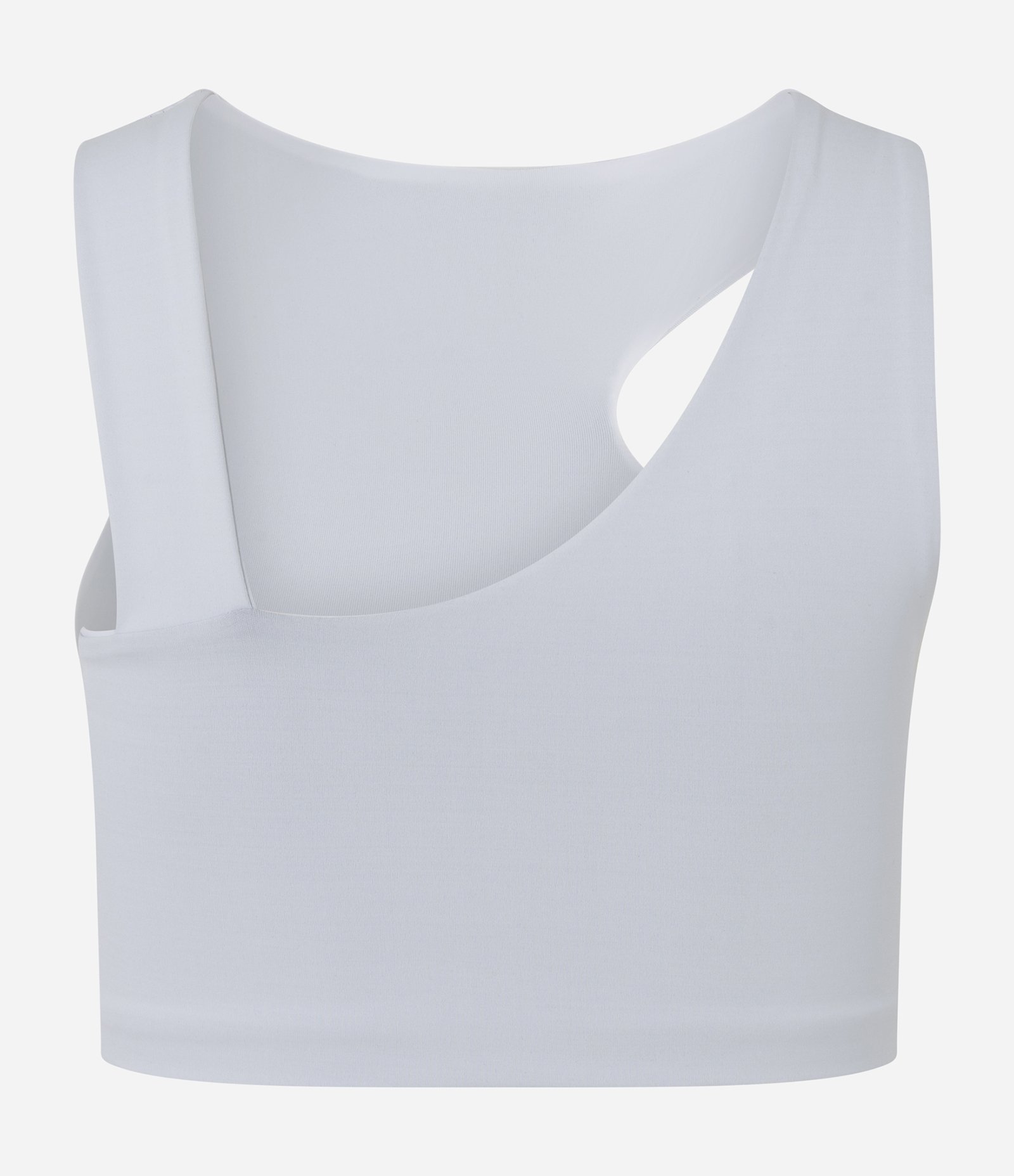 Top Esportivo Ombro Só em Microfibra Branco 2