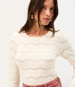 Blusa Segunda Pele Seamless em Poliamida com Textura