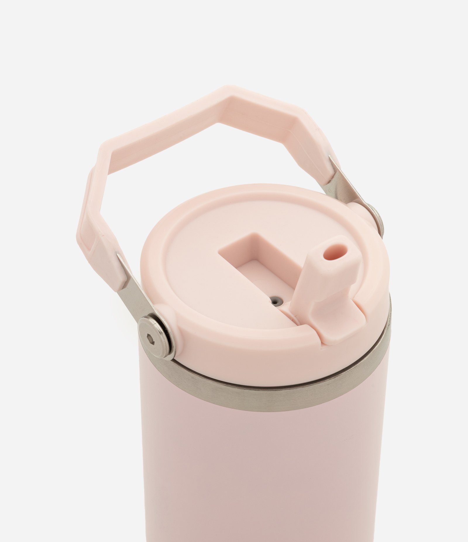 Garrafa Térmica com Canudo e Alça 900ml Rosa 3