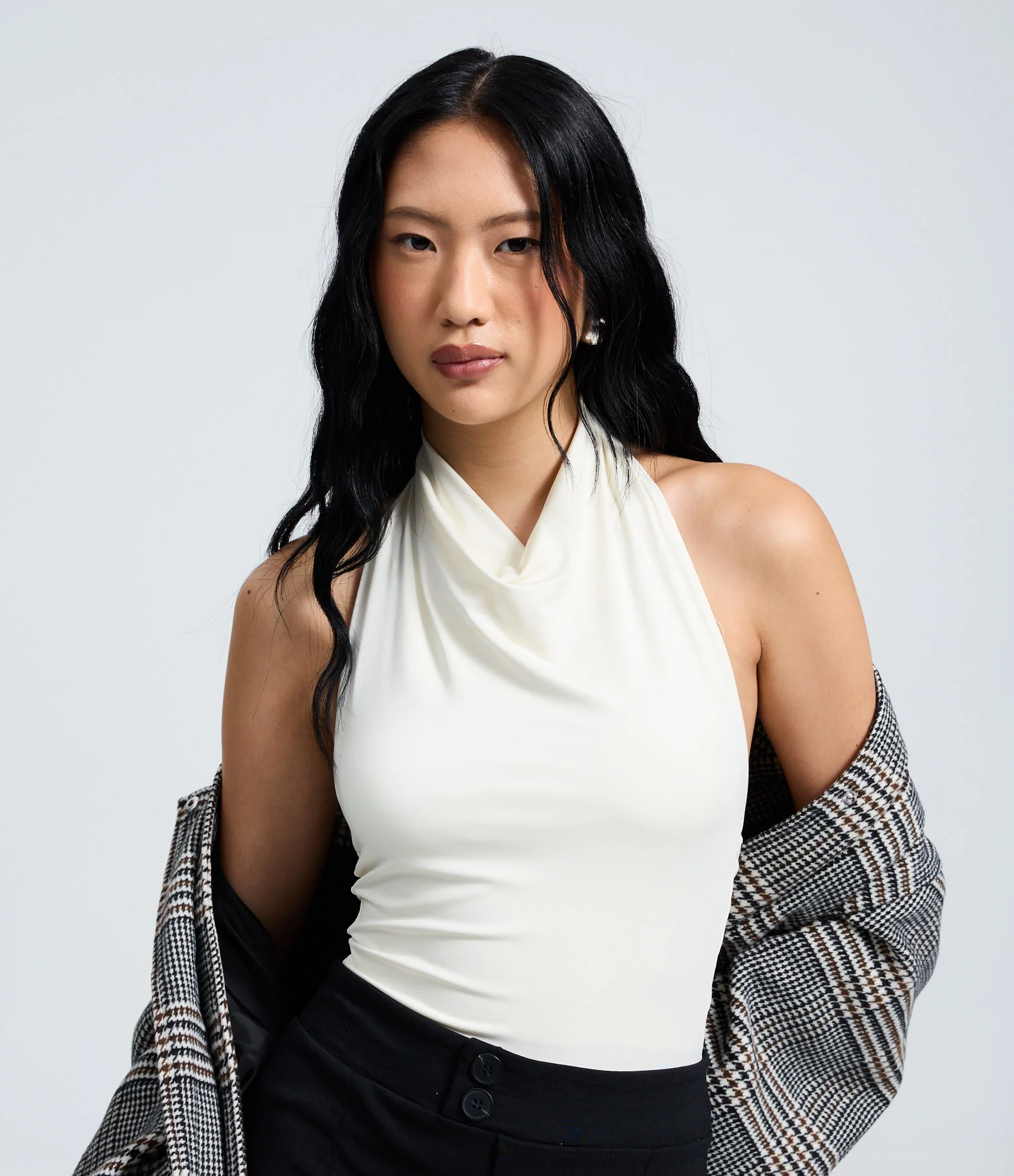 Blusa Frente Única em Microfibra Branco 1