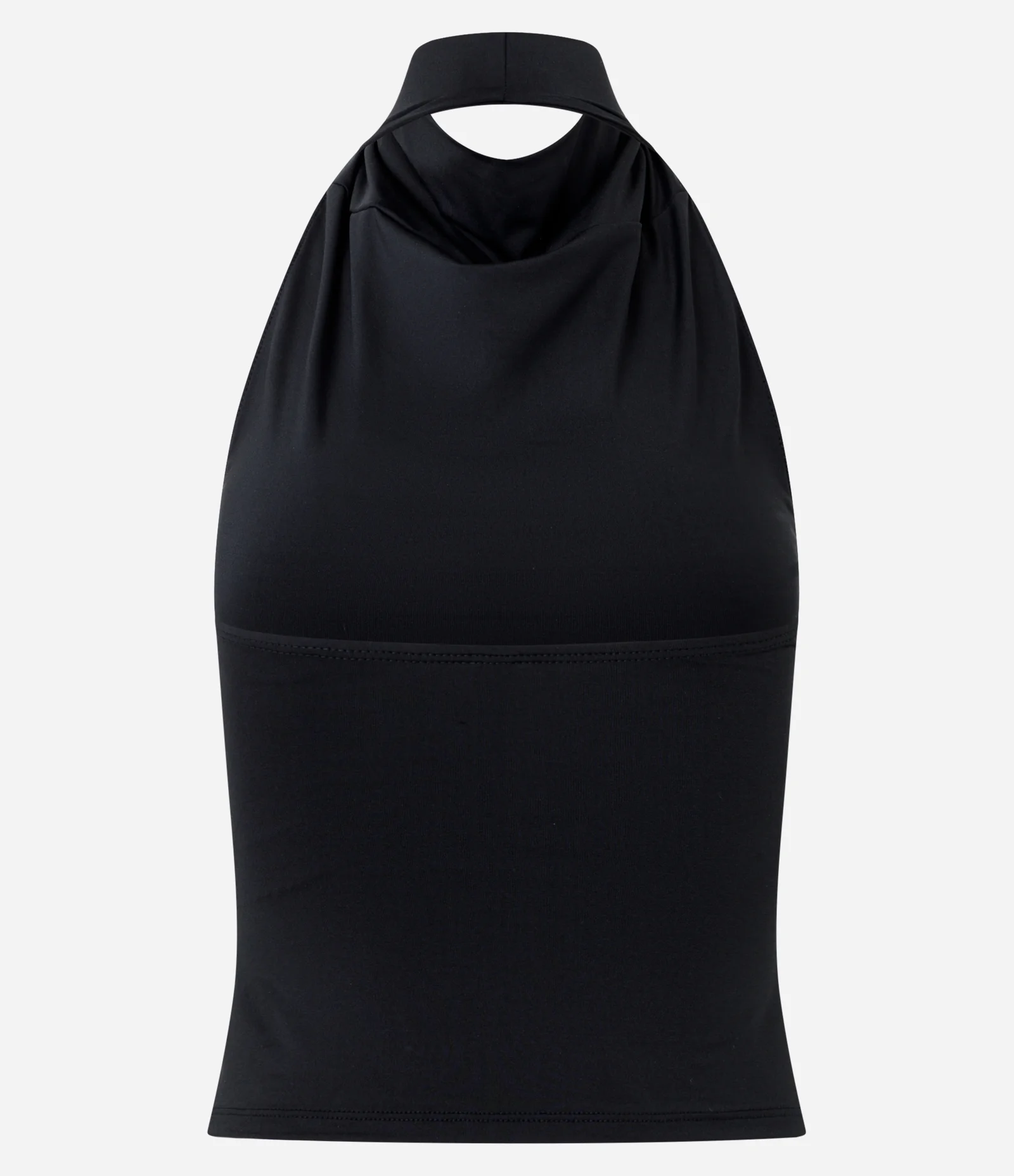 Blusa Frente Única em Microfibra Preto 6