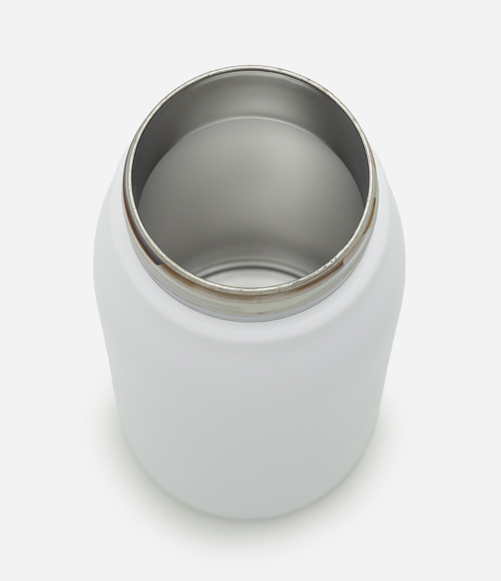 Garrafa Térmica em Aço Inoxidável com Canudo e Trava Off White 3