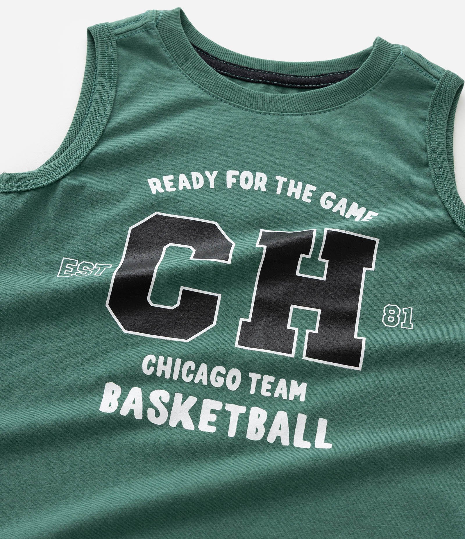 Regata Infantil com Estampa College – Tam 1 a 5/6 Anos Verde 4