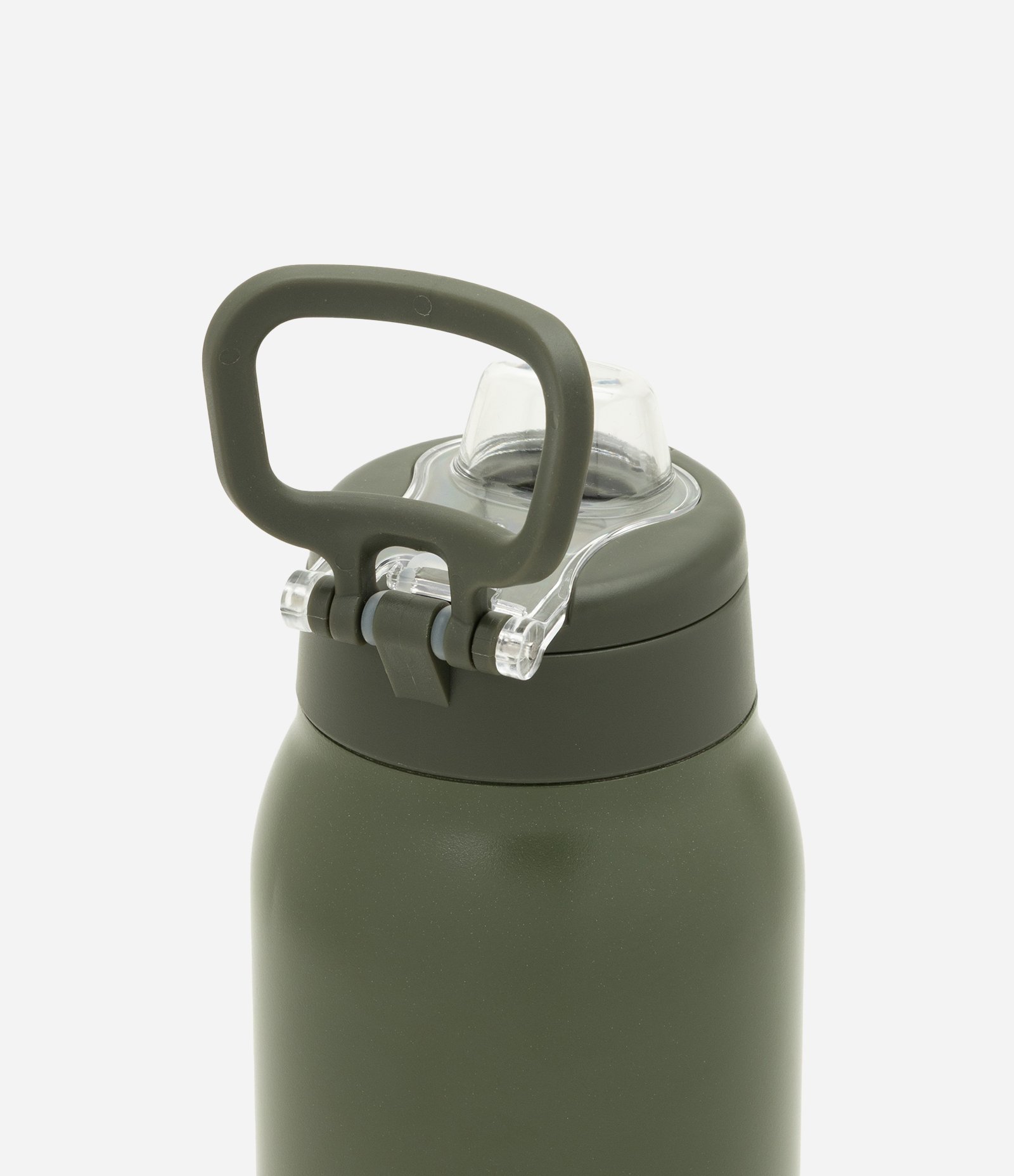 Garrafa Térmica em Metal com Tampa e Canudo 700 ml Verde Escuro 2