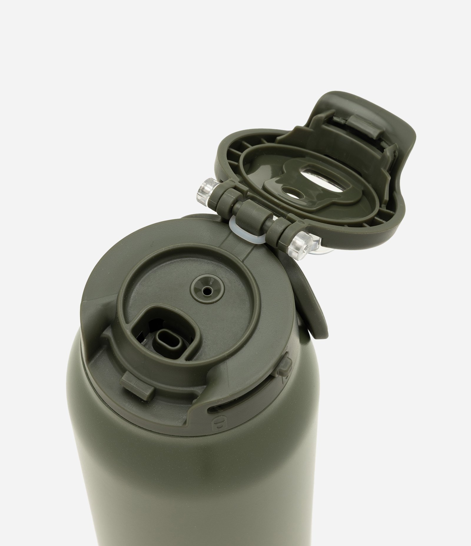 Garrafa Térmica em Metal com Tampa e Canudo 700 ml Verde Escuro 3