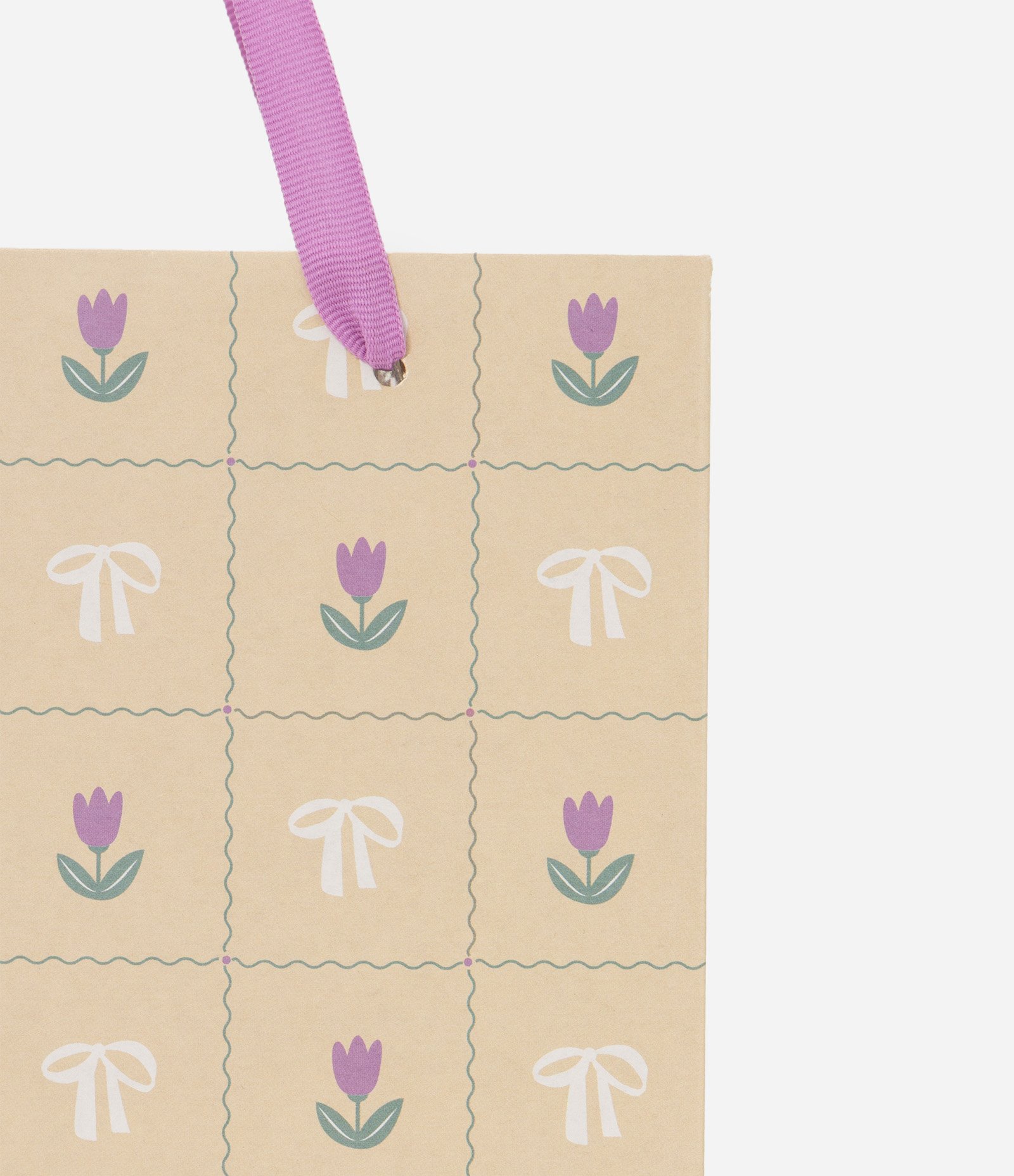 Embalagem de Presente Pequena com Estampa de Tulipas Amarelo 2