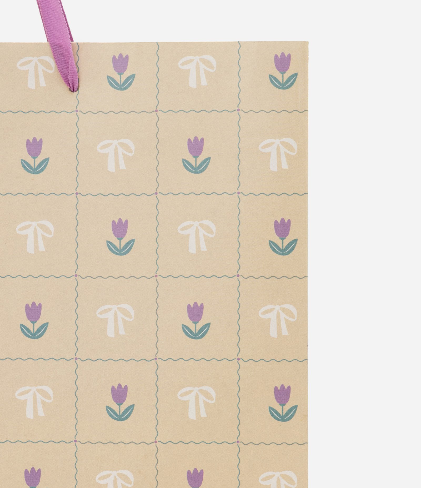 Embalagem de Presente Média com Estampa de Tulipas Amarelo 2