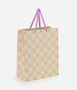 Embalagem de Presente Média com Estampa de Tulipas