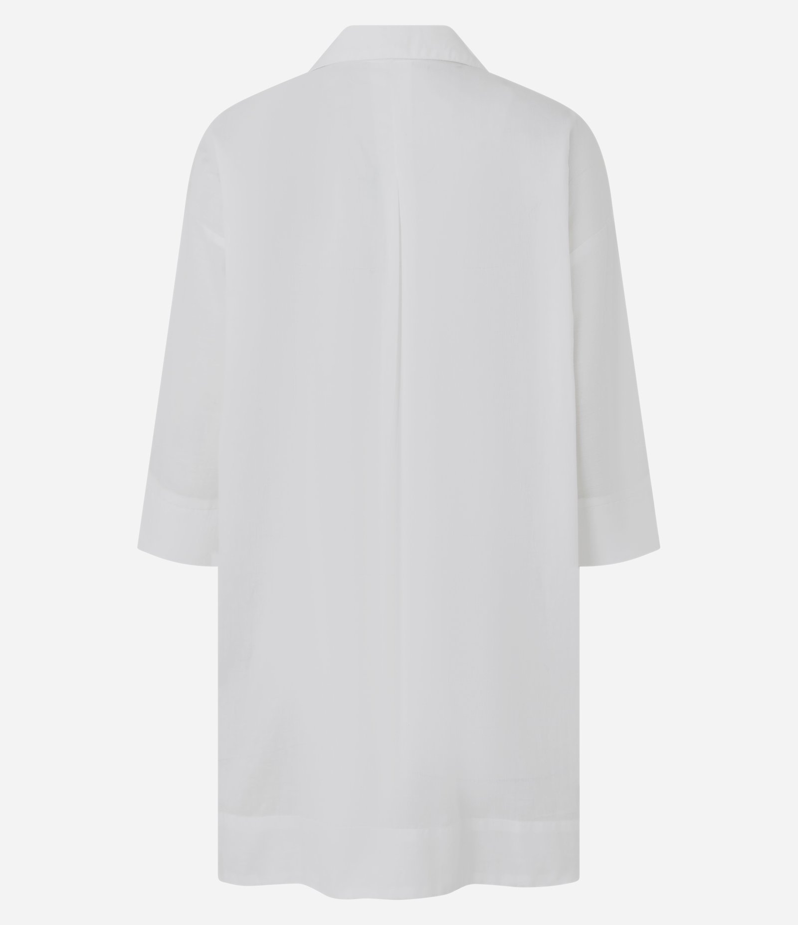Saída de Praia Chemise em Cotton com Manga 3/4 Off White 7