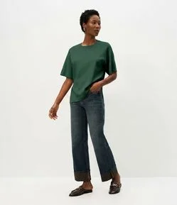 Blusa Oversized em Tricô com Cava Raglan