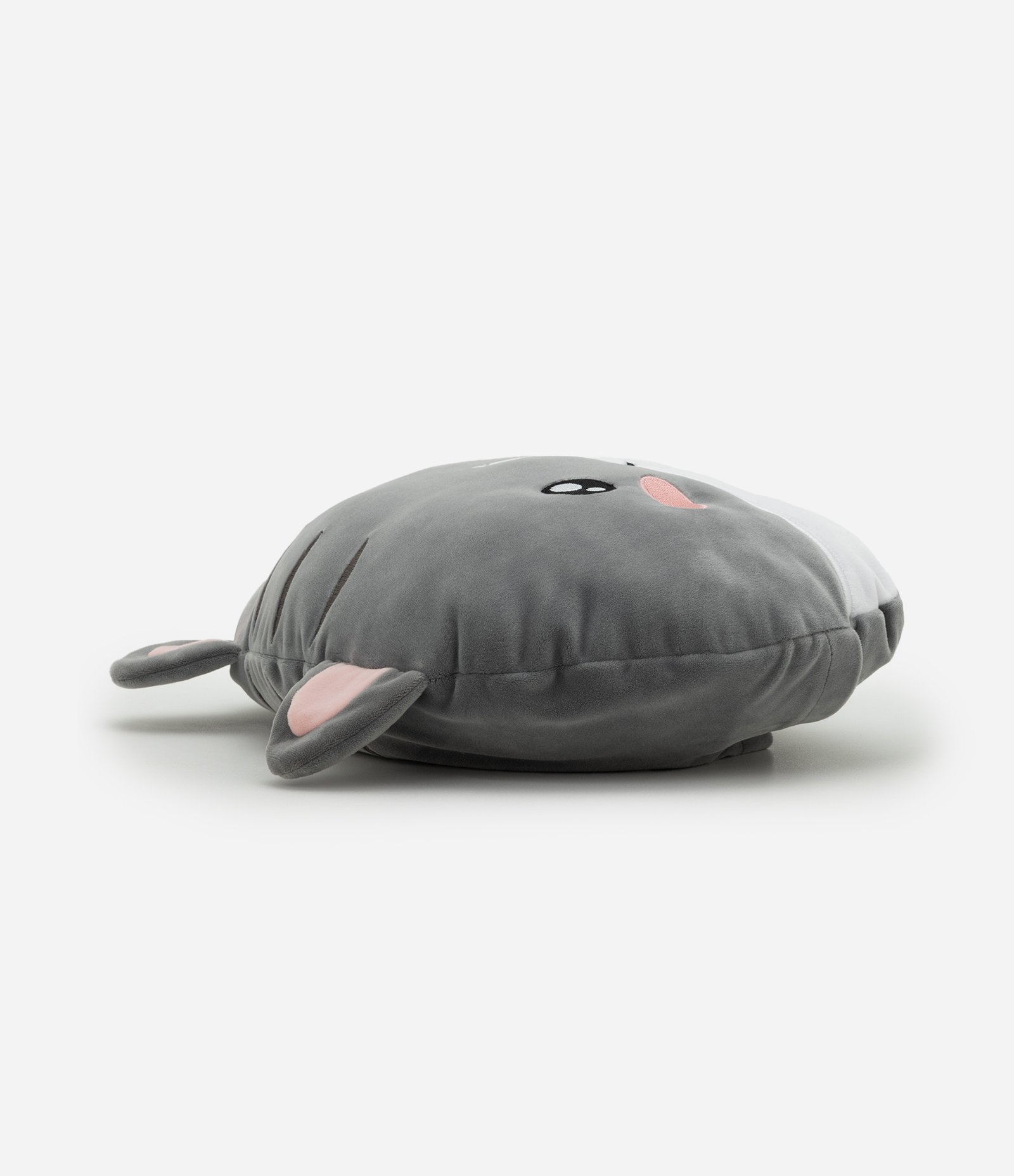 Almofada Estampa de Gato com Cobertor Cinza 3
