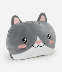 Almofada Estampa de Gato com Cobertor
