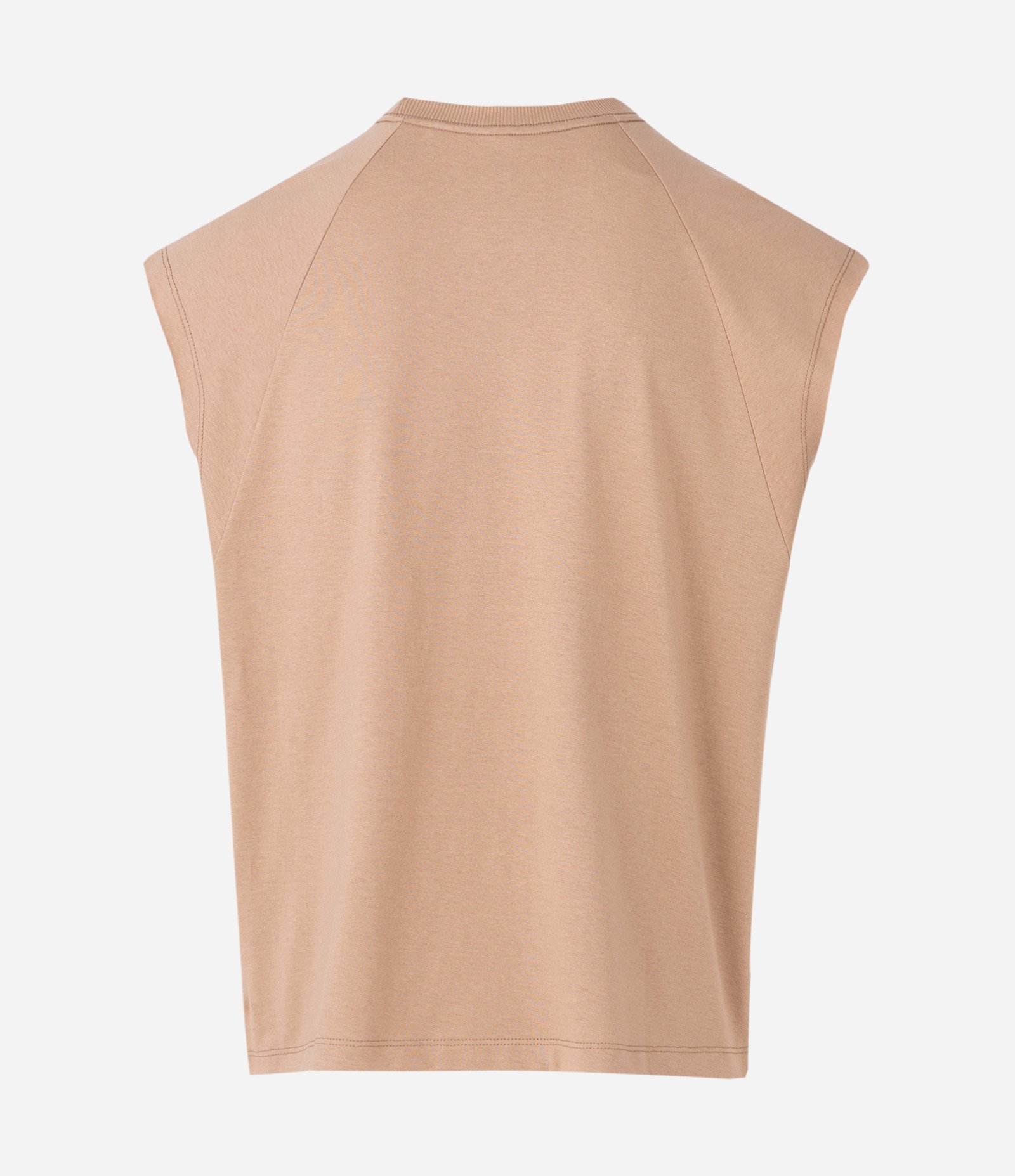 Regata Boxy em Algodão com Lettering Spirited Hour Bege 6