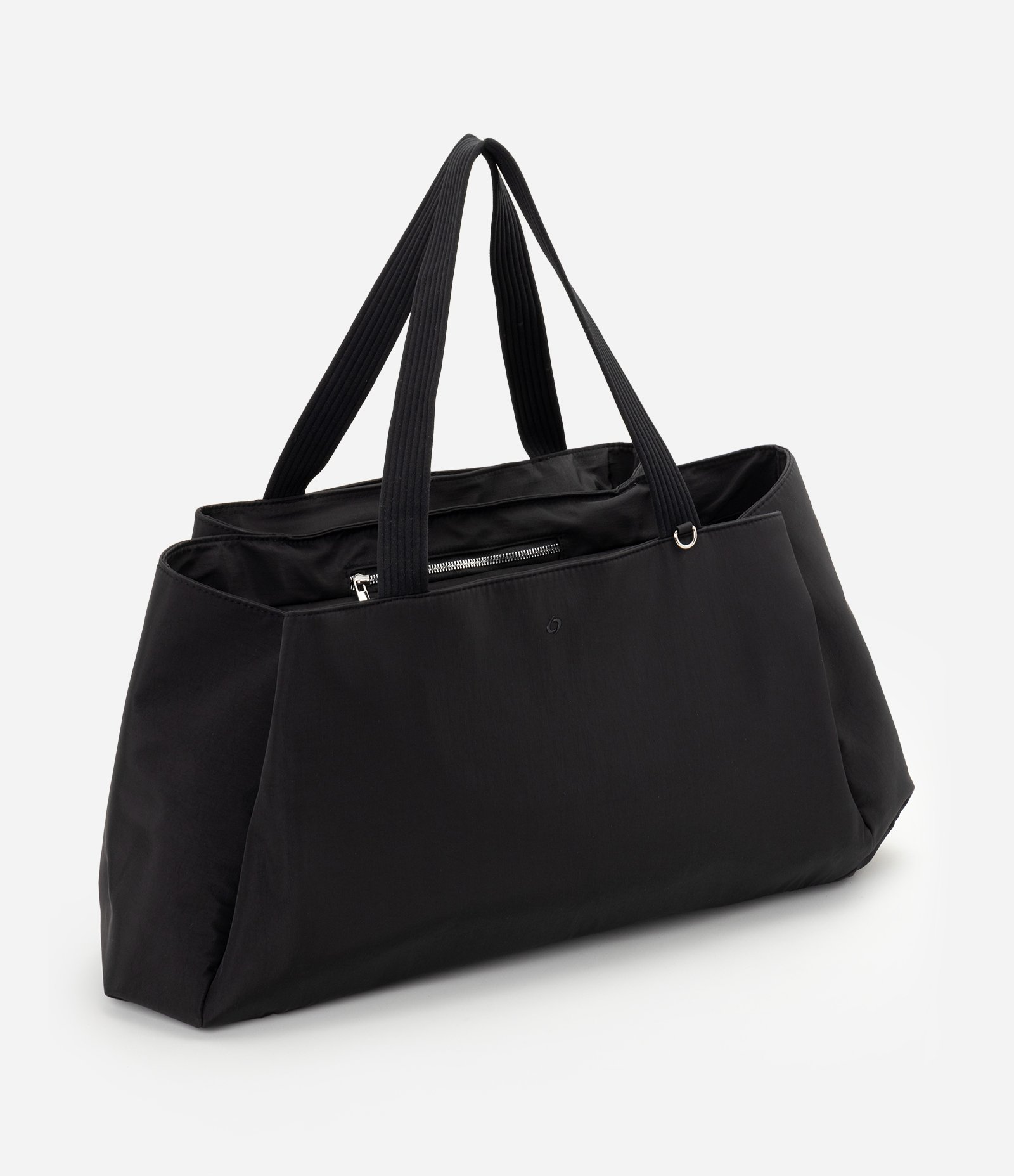 Bolsa Shopper Grande com Múltiplos Bolsos Preto 1