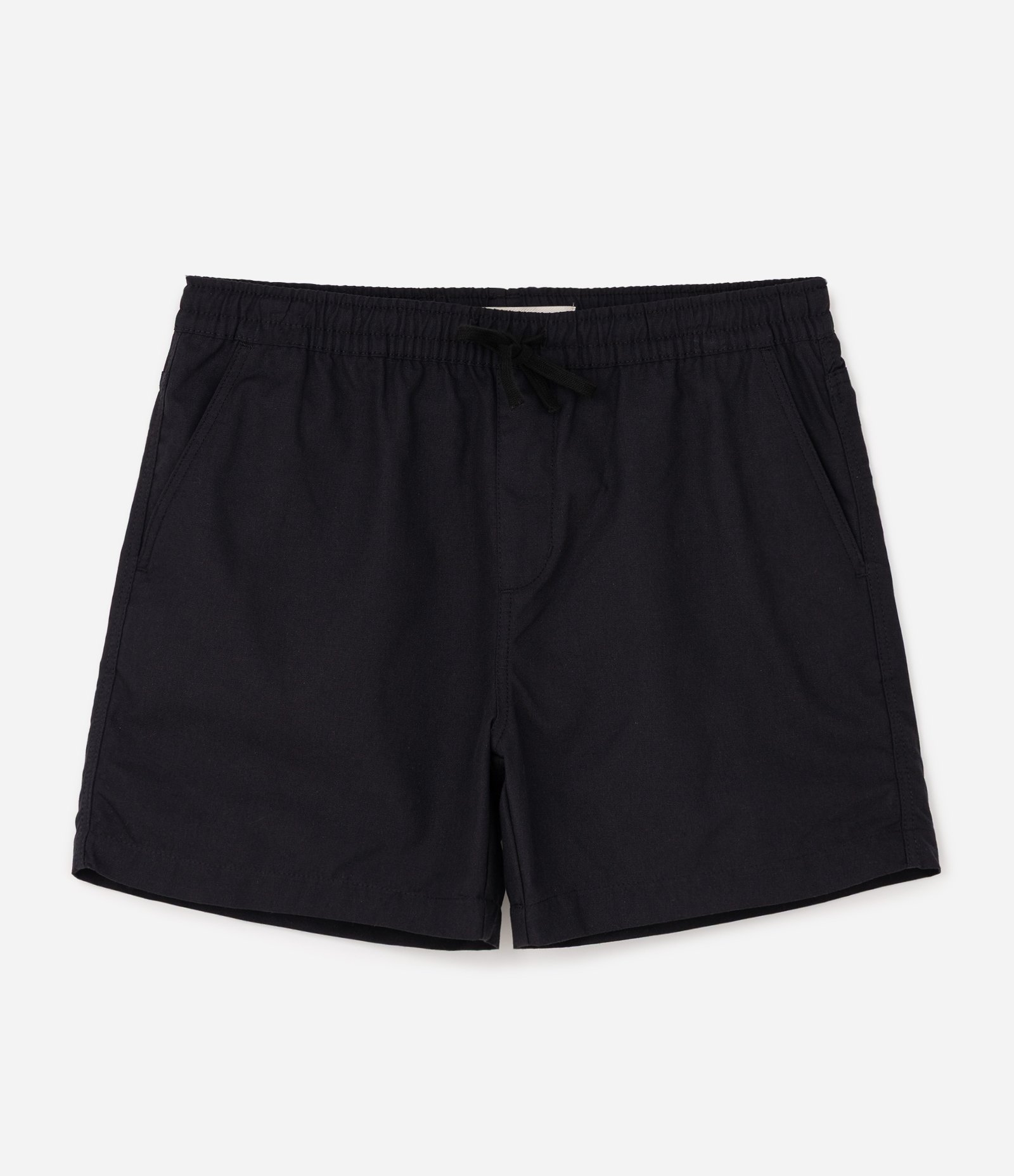 Bermuda em Algodão com Cós Elástico Preto 1