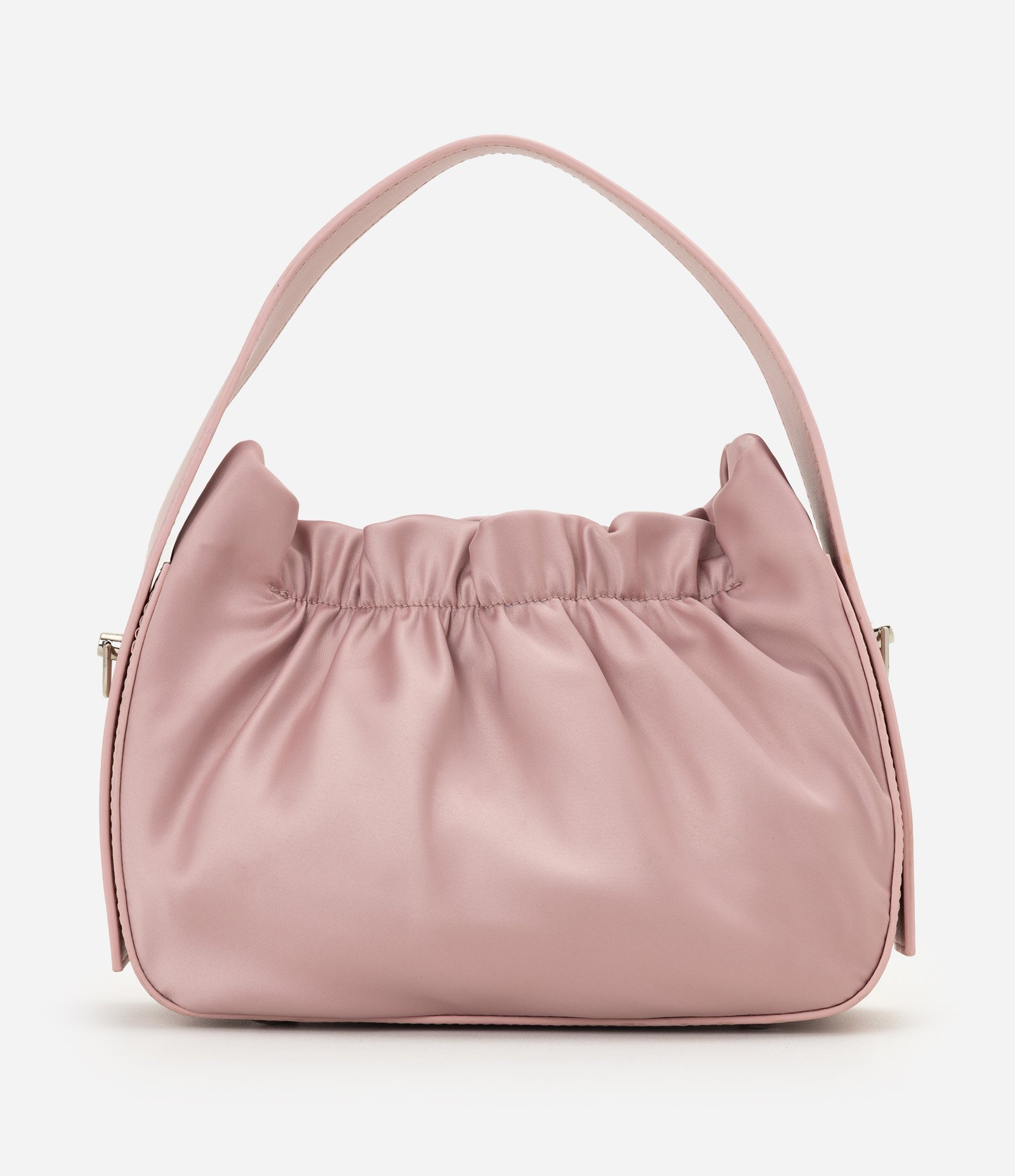 Bolsa Bucket em PU com Fechamento Ajustável e Alça Longa Rosa 4
