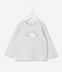Camiseta Infantil com Estampa Urso – Tam 1 a 5/6 Anos