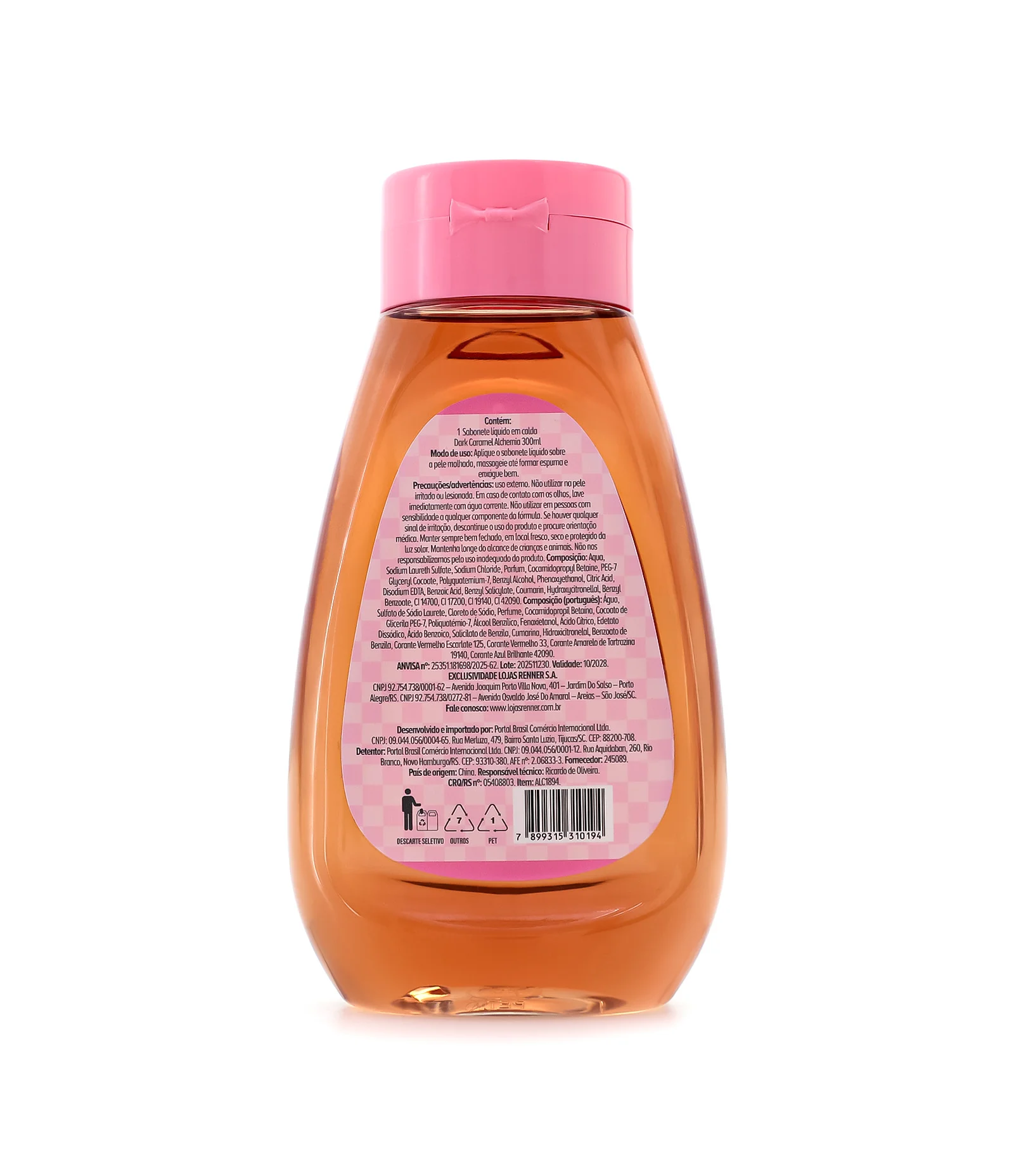 Sabonete Liquido em Calda Dark Caramel Alchemia 300ml 300ml 2