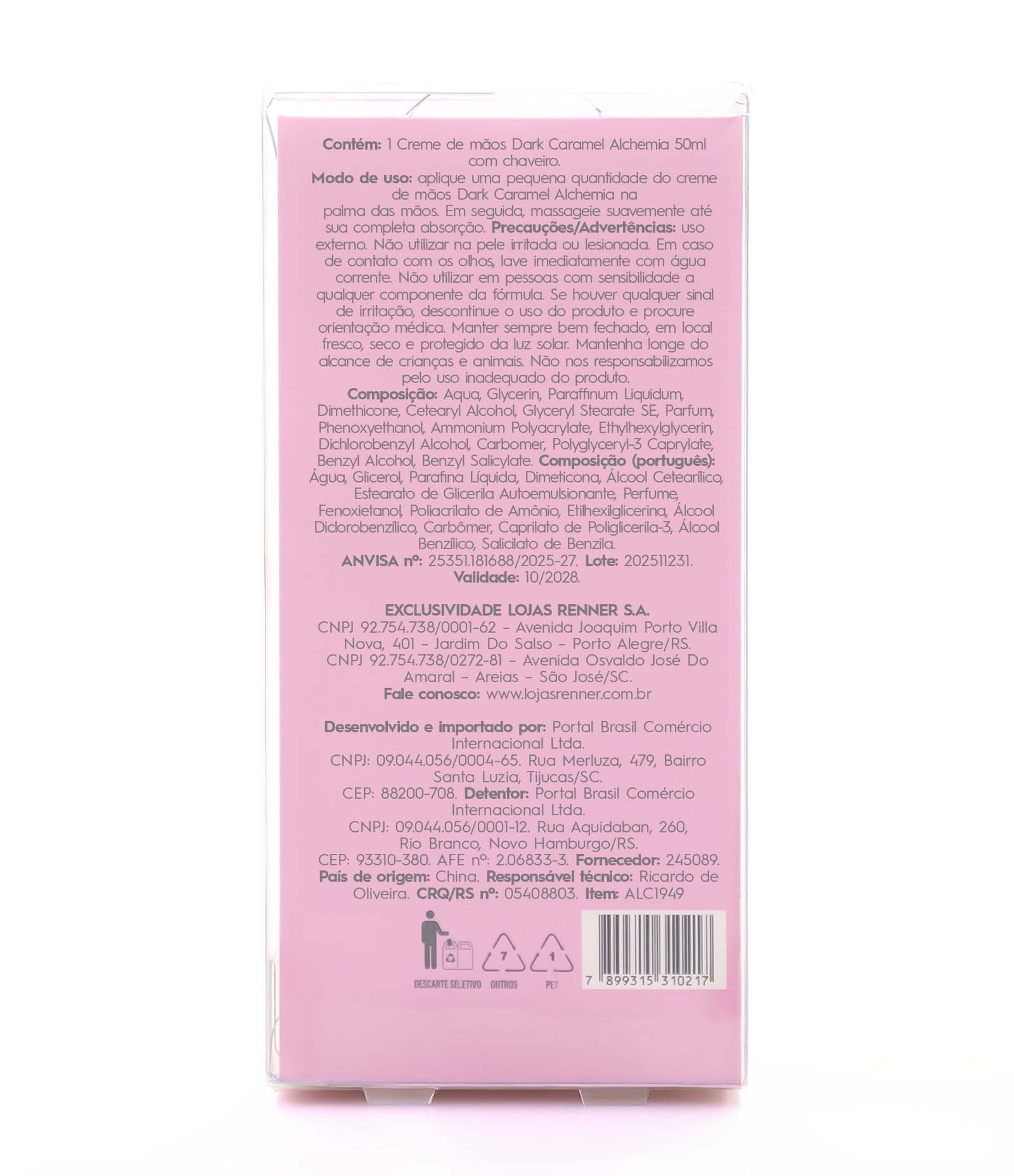 Creme de Maos Dark Caramel Alchemia 50ml 50ml 3