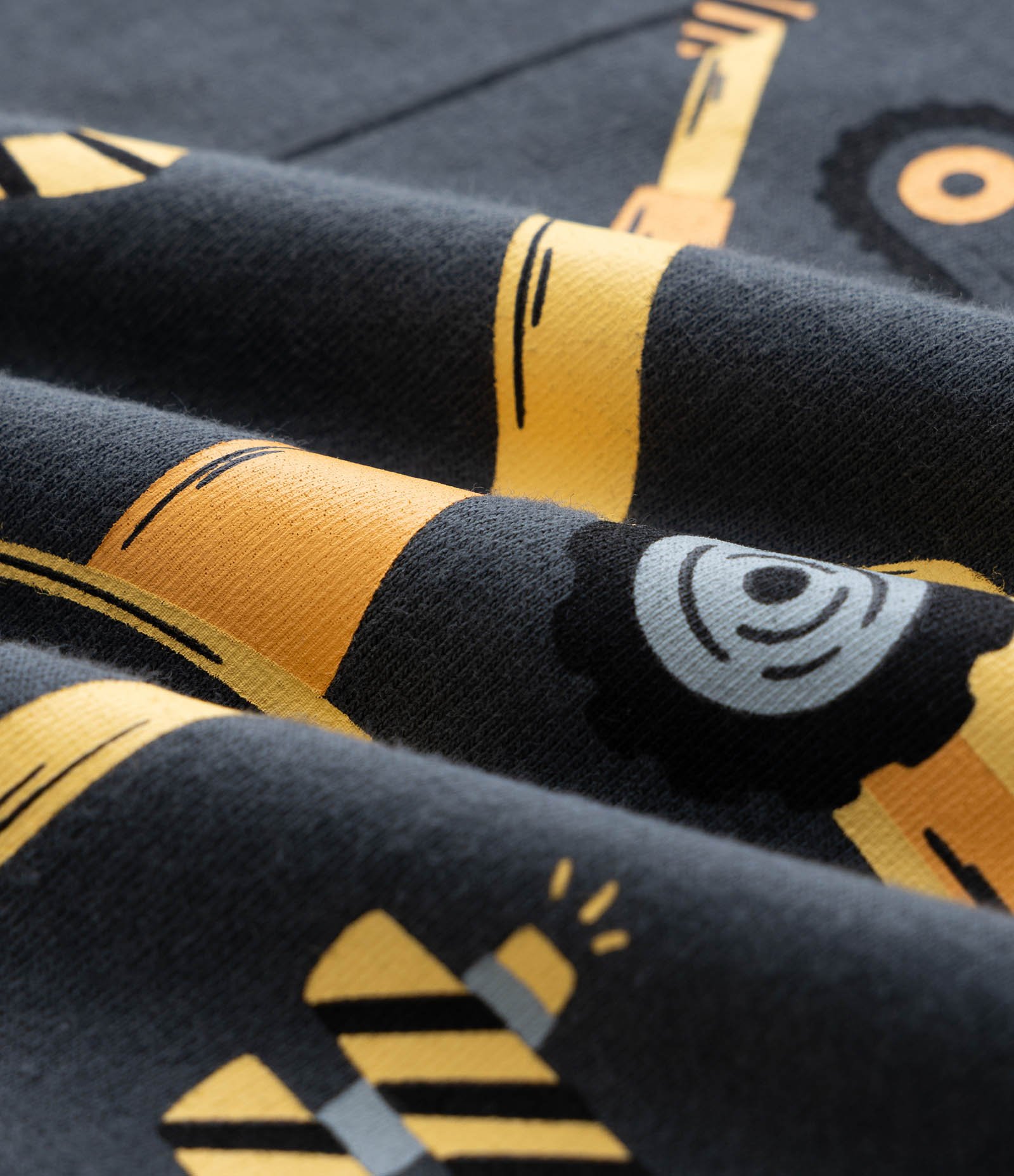 Camiseta Infantil Manga Longa com Estampa Tratores – Tam 1 a 5/6 Anos Cinza Chumbo 3