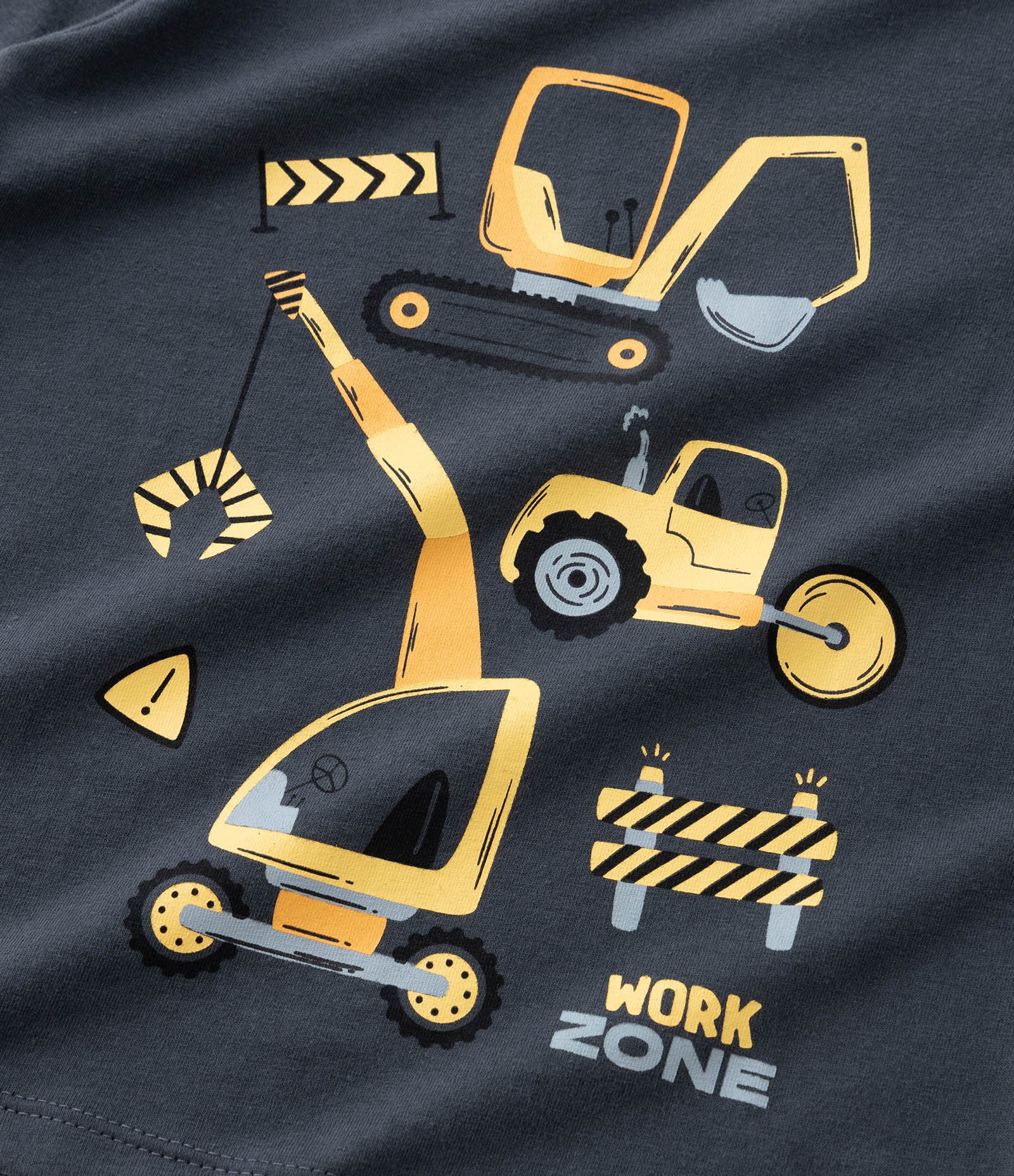 Camiseta Infantil Manga Longa com Estampa Tratores – Tam 1 a 5/6 Anos Cinza Chumbo 4