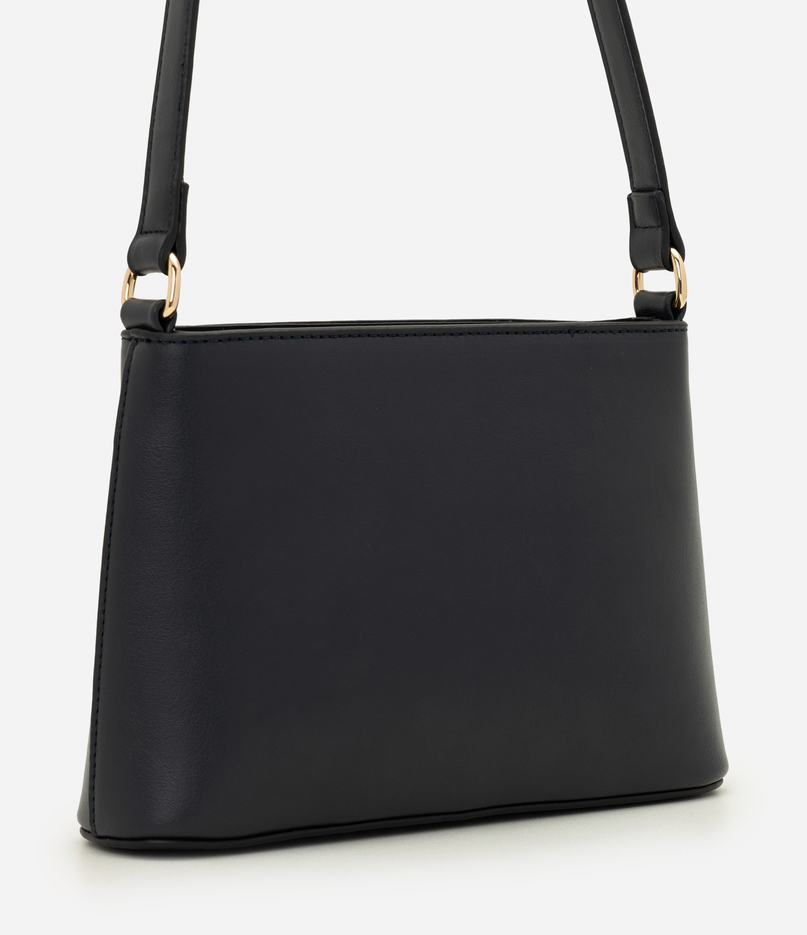 Bolsa Transversal Pequena com Alça Longa Azul Marinho 3