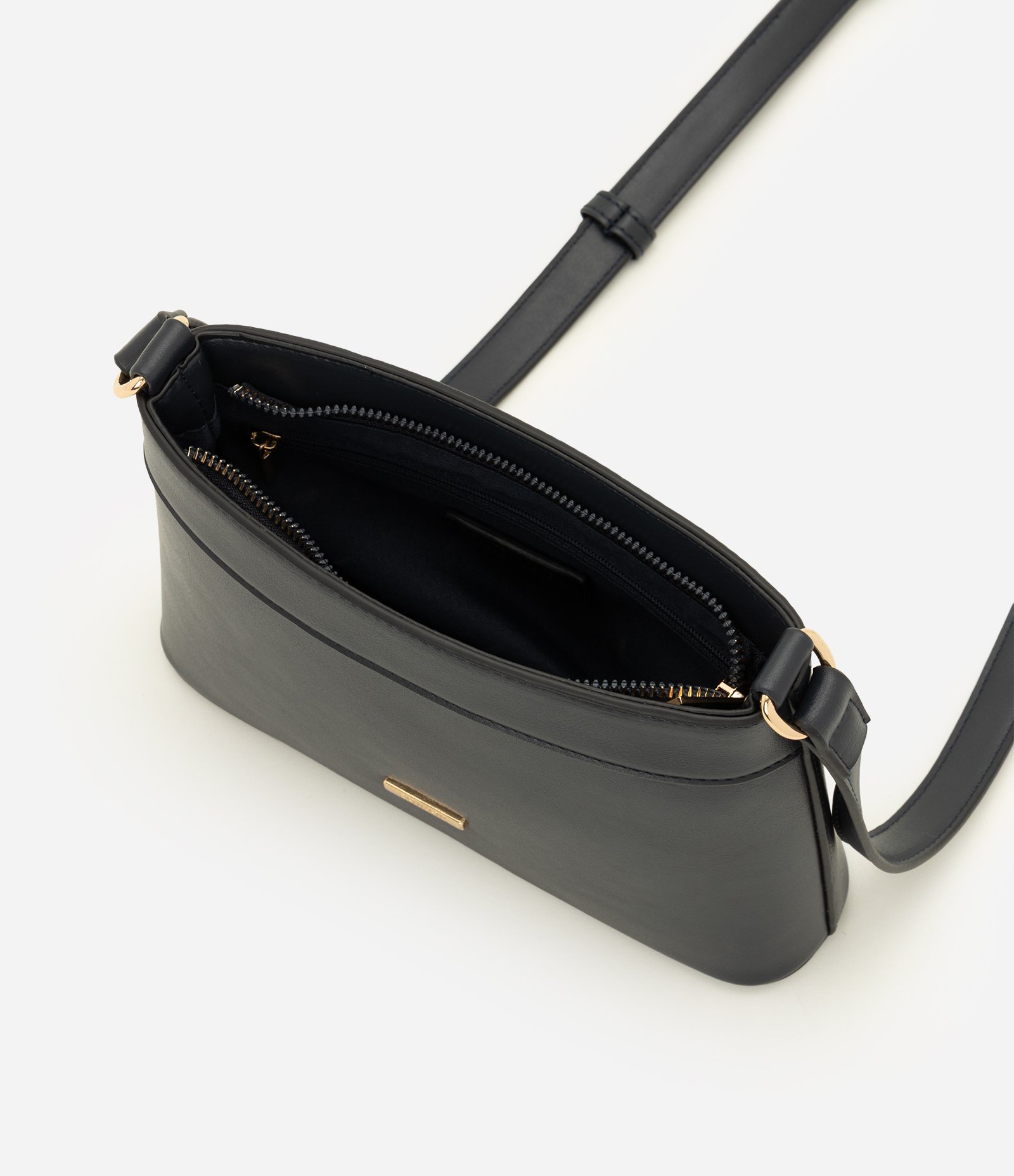 Bolsa Transversal Pequena com Alça Longa Azul Marinho 5