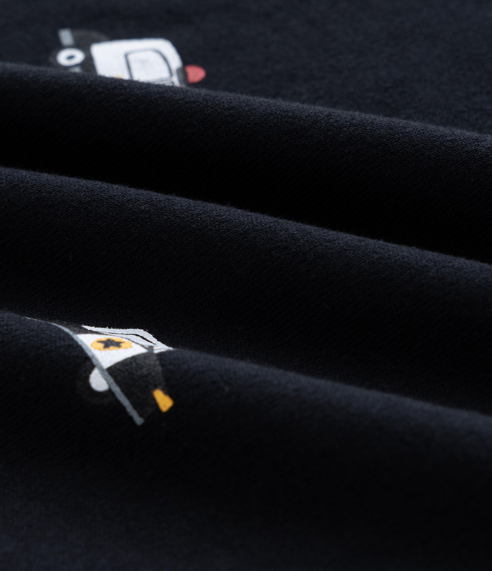 Camiseta Infantil com Estampa de Carrinhos de Polícia – Tam 1 a 6 Anos Preto 3