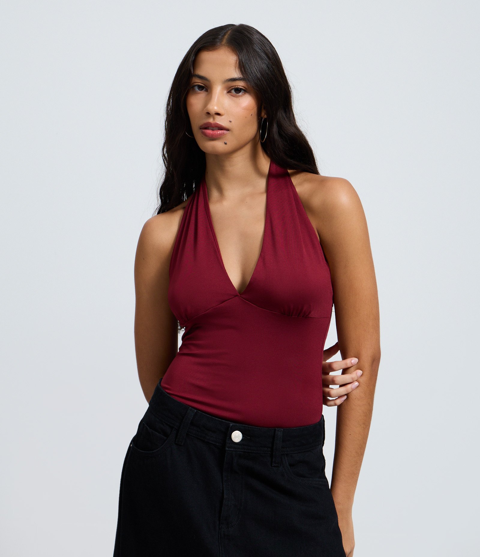 Blusa Frente Única em Microfibra Vermelho 1