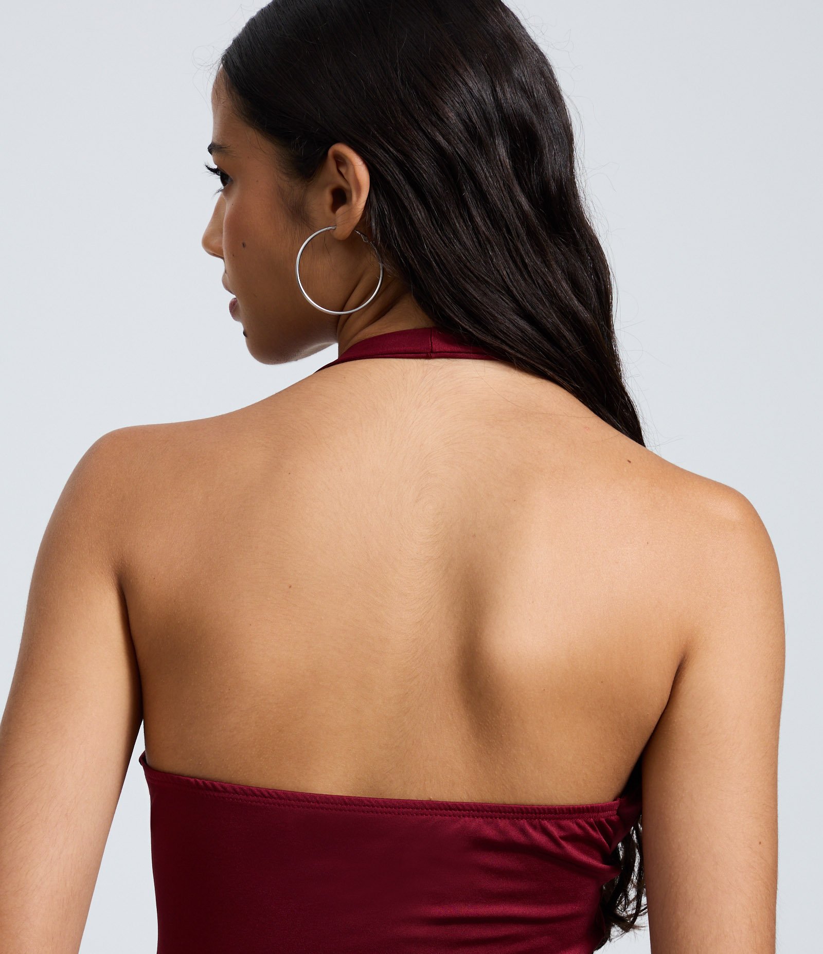Blusa Frente Única em Microfibra Vermelho 4