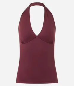Blusa Frente Única em Microfibra