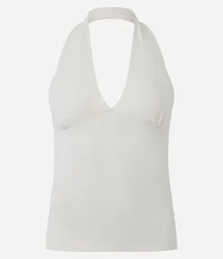 Blusa Frente Única em Microfibra